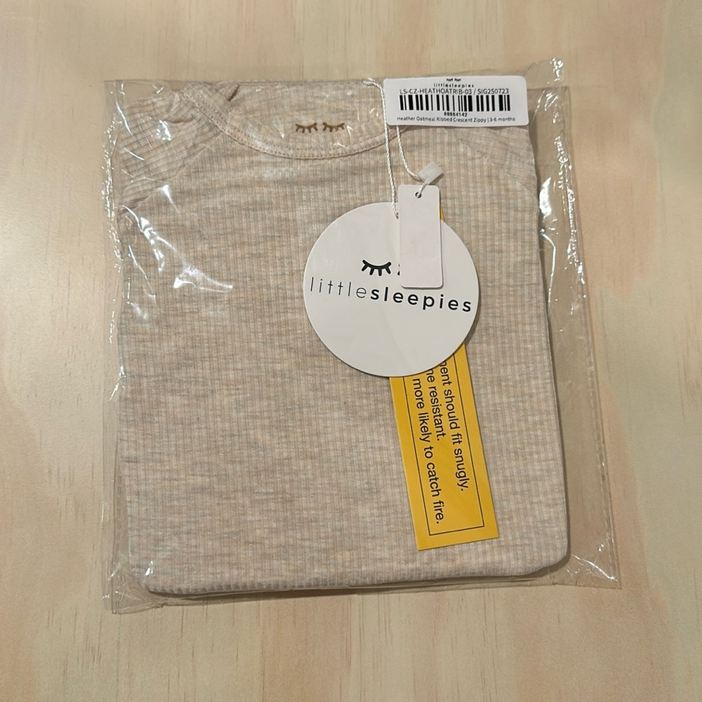 NWT Little Sleepies Crescent Zippy